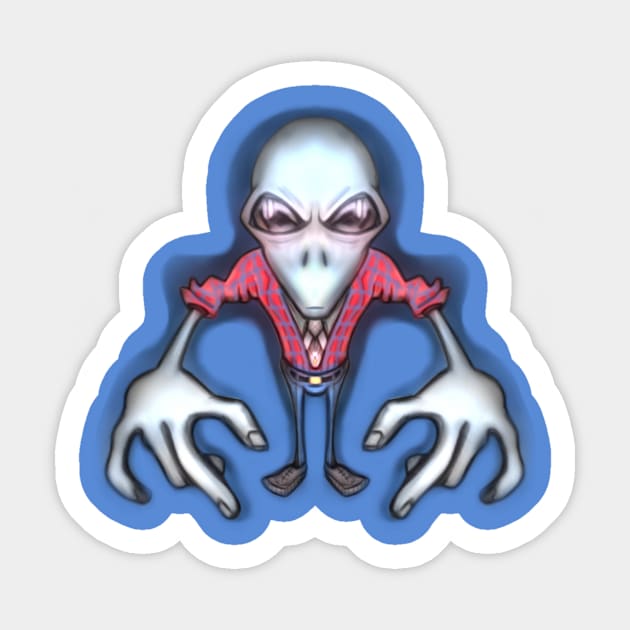 Alien Sticker by BIGNOS